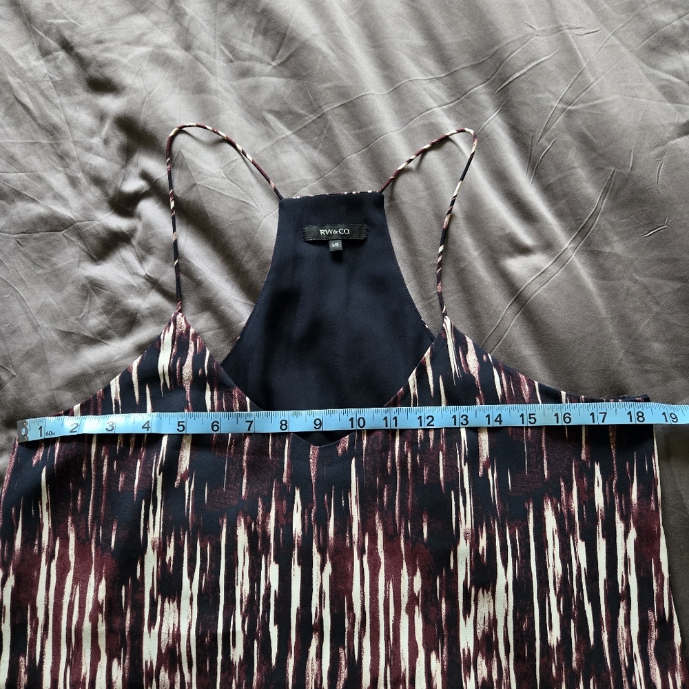 RW&CO. Patterned Racer Back Tank Size L - Like New! - Picture 7 of 11